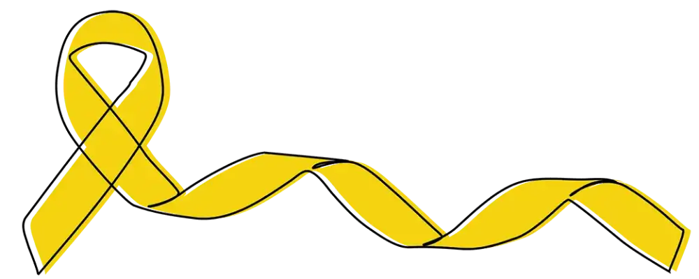 Yellow ribbon graphic