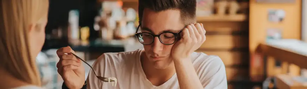 Men eating noodles